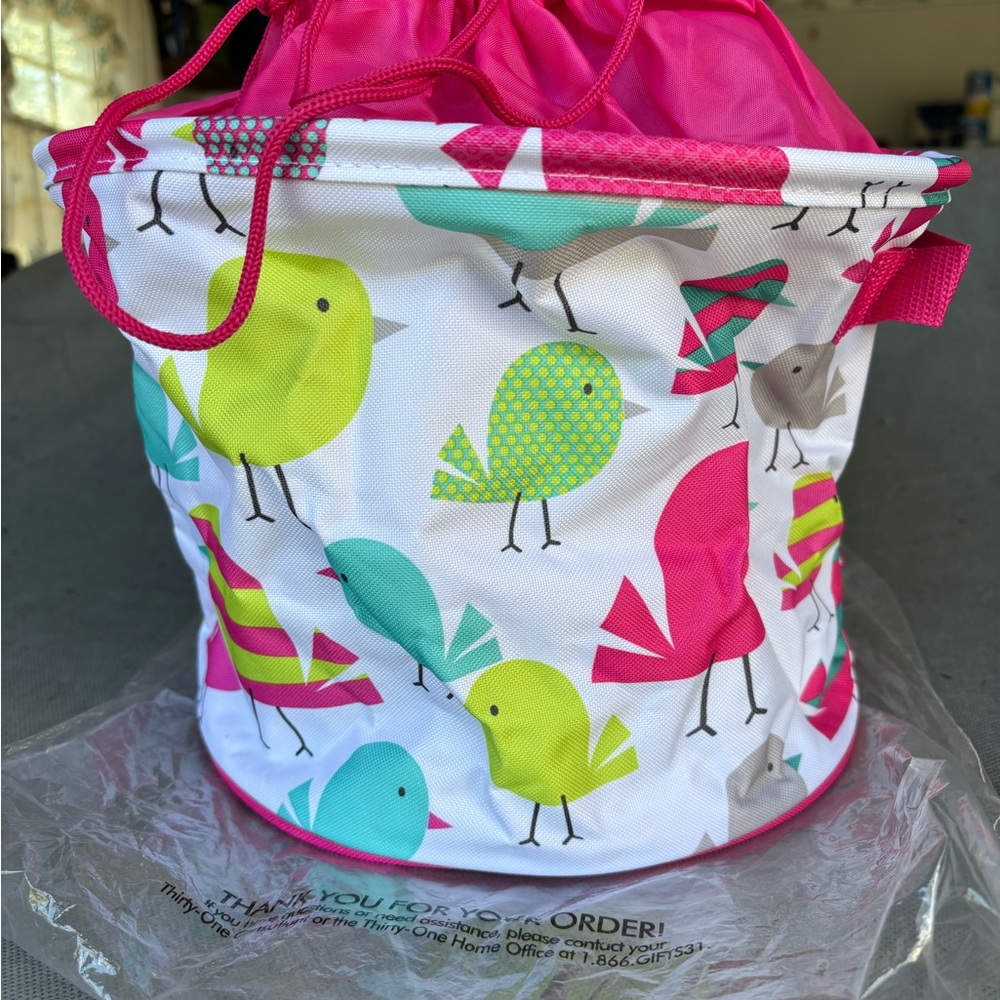 Thirty-One Tweethearts Cinch-top Bag NIP